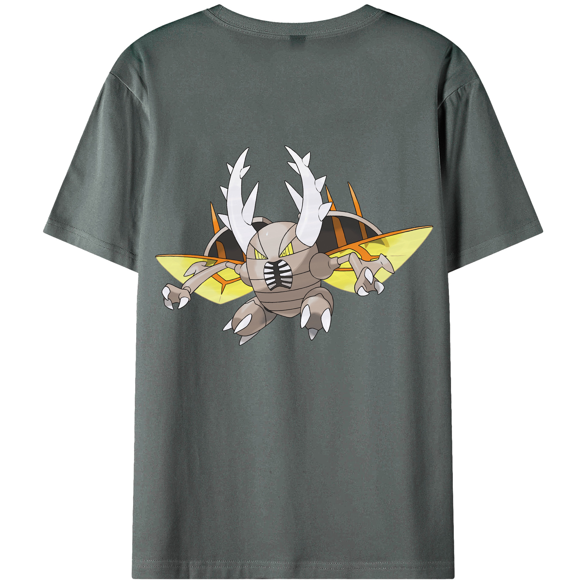 （画像用） ポケットモンスター Pokémon 綿100％ メンズ半袖Tシャツ（バックプリント） 通気性